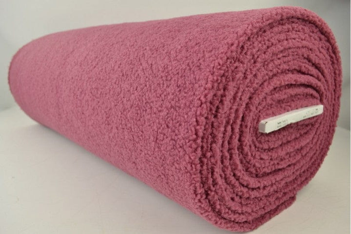 MÖRK LJUSROSA TEDDYTYG MED STRETCH – MJUKT & VÄRMEISOLERANDE