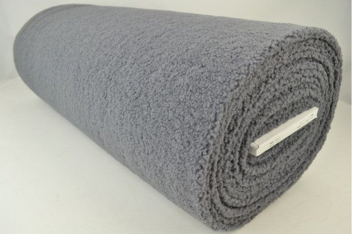 MÖRK GRÅ TEDDYTYG MED STRETCH – MJUKT & VÄRMEISOLERANDE