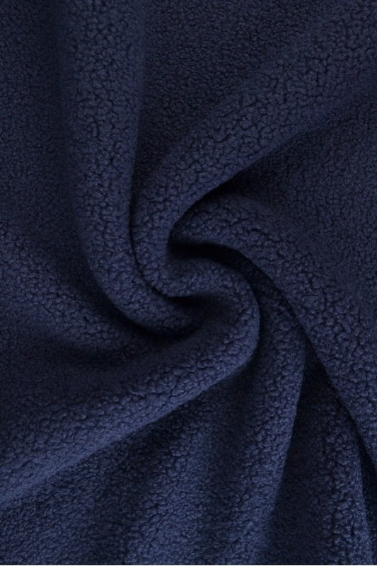 NAVY TEDDYTYG MED STRETCH – MJUKT & VÄRMEISOLERANDE