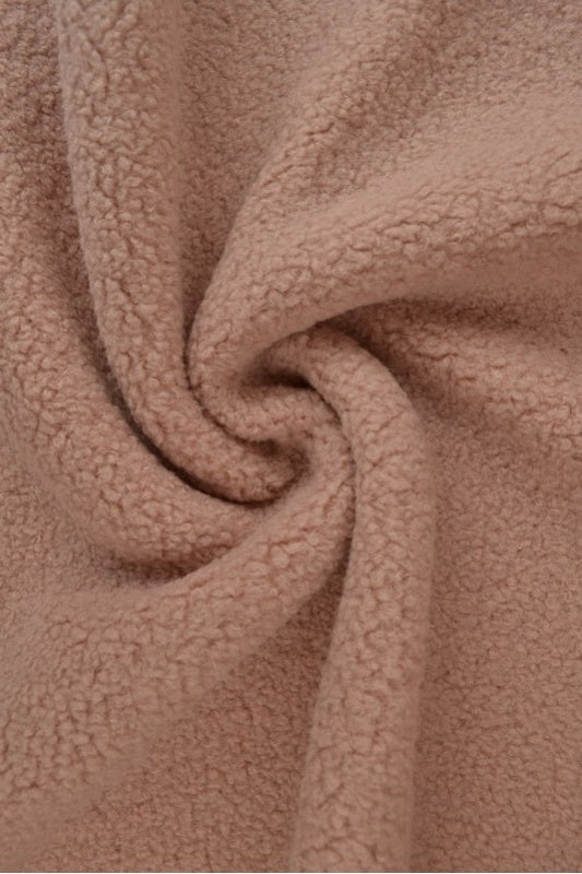 ROSA TEDDYTYG MED STRETCH – MJUKT & VÄRMEISOLERANDE