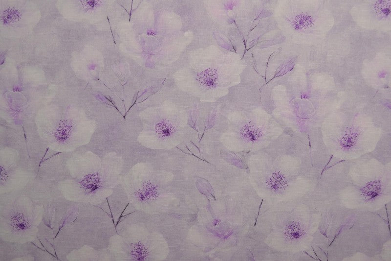Lila linne med akvarell blommor (bild 3 av 9)