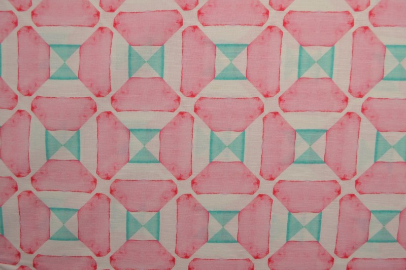 Rosa linne med geometriskt mönster – mint (bild 3 av 9)