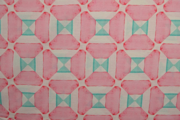 Rosa linne med geometriskt mönster – mint (bild 3 av 9)