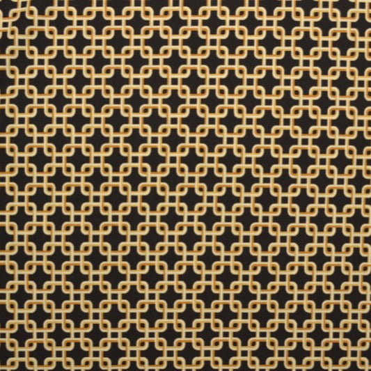 Mörkbrun lycra tyg för badkläder och sportkläder med kedjemönster (bild 2 av 3)