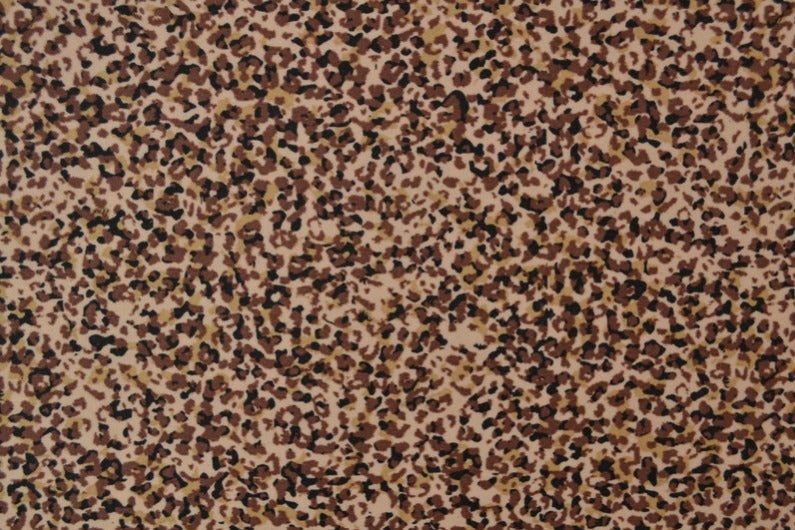 Beige lycra tyg för badkläder och sportkläder med leopardmönster (bild 2 av 3)
