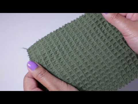 MOSGRÖN VÅFFEL PIQUÉ – ABSORBERANDE & SNABBTORKANDE