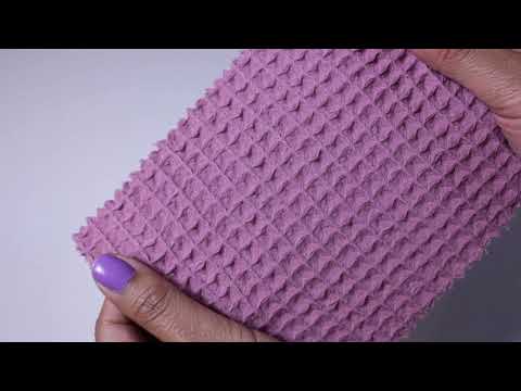 MÖRK VINTAGE VÅFFEL PIQUÉ – ABSORBERANDE & SNABBTORKANDE