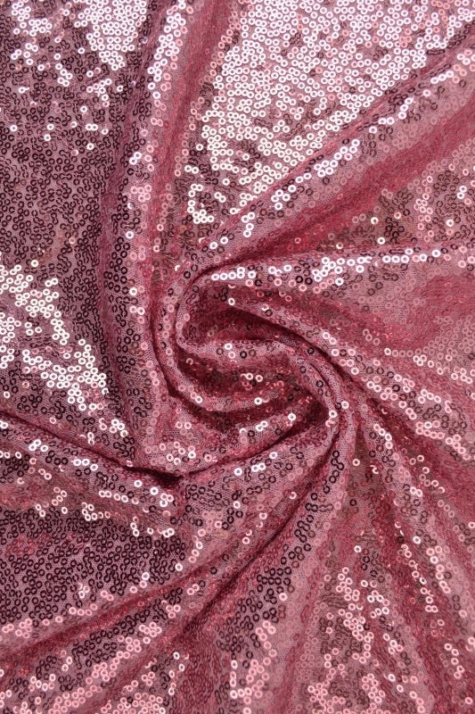 Rosa paljettyg – små 3–4 mm paljetter & envägsstretch (bild 1 av 5)