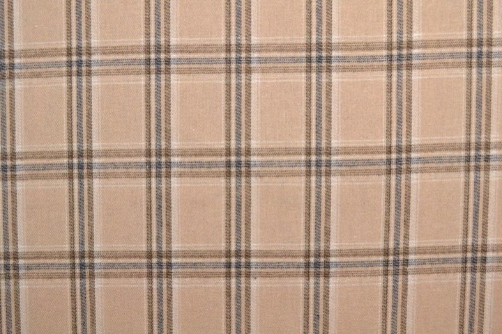 Beige skottskruten flannel m. svarta och blå linjer (bild 3 av 14)