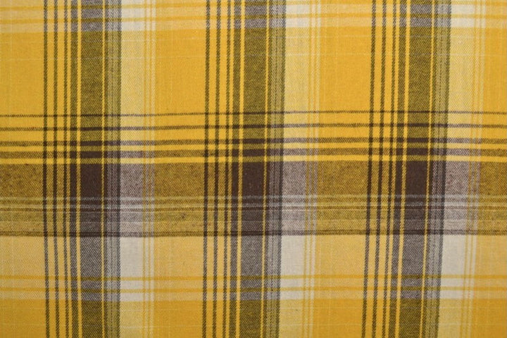 Gul och brun skottskrutig flanell (bild 3 av 14)