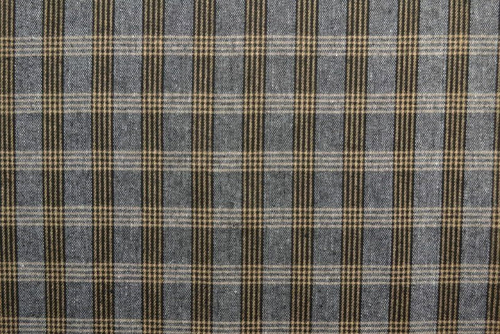 Grå svart och gul skotskrutig flannel (bild 3 av 14)