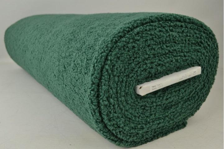 Mörk grön teddytyg med stretch – mjukt & värmeisolerande (bild 2 av 7)