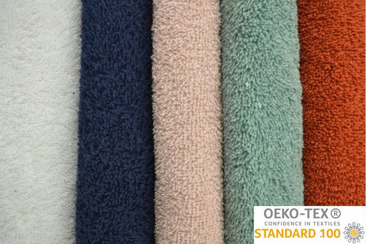 GRÖN DUBBELSIDIG FROTTÉ – ABSORBERANDE HANDDUKSTYG (OEKO-TEX)