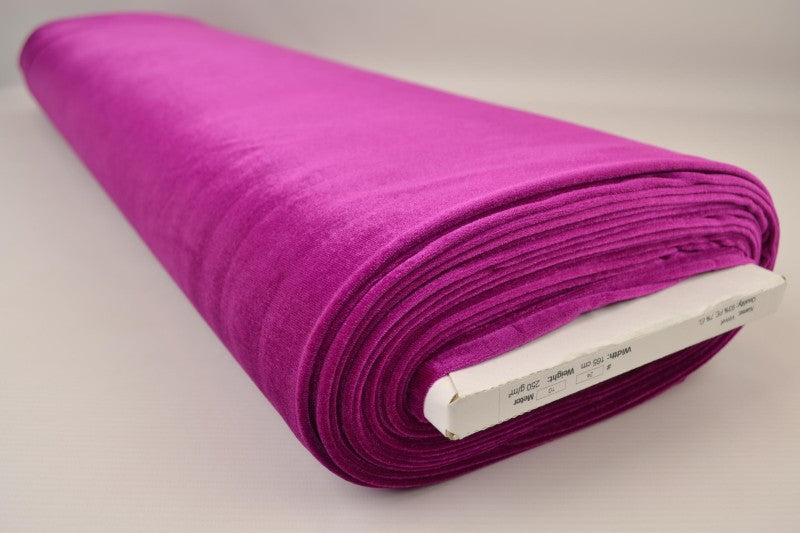 Lila velour med stretch – mjuk stickad kvalitet (bild 2 av 6)