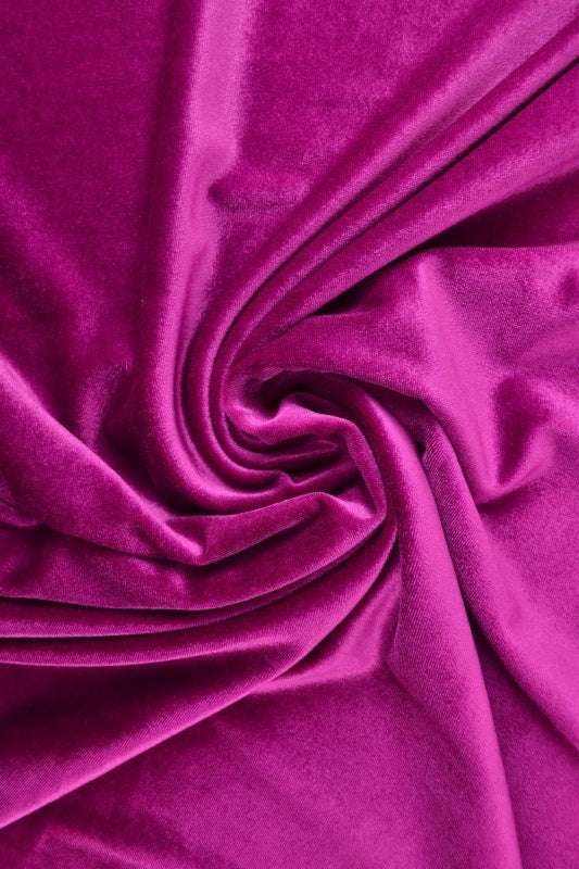 Lila velour med stretch – mjuk stickad kvalitet (bild 1 av 6)