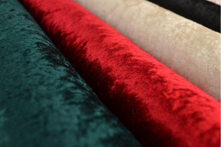 Gul krossad velour – stickad, stretchig & glansfullt fall (bild 7 av 7)