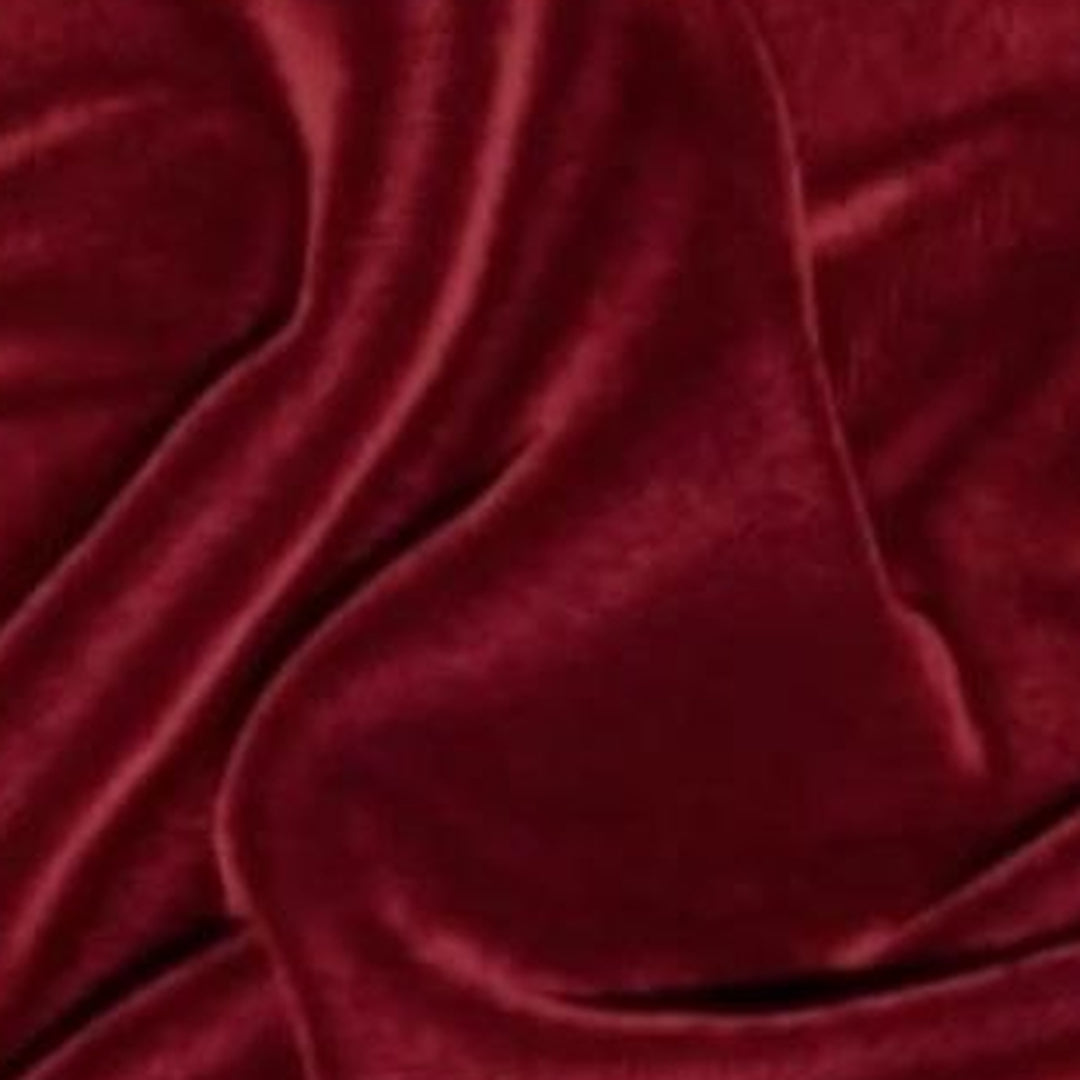 VINRÖTT MICRO VELOUR TYG (bild 3 av 3)