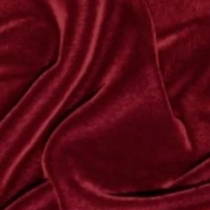 VINRÖTT MICRO VELOUR TYG (bild 3 av 3)