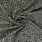 GRÅTT & SVART VISCOSETYG MED MINI LEOPARDTRYCK