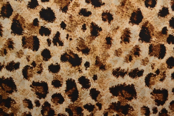 Beige & cognac viscosetyg med leopardtryck (bild 3 av 9)