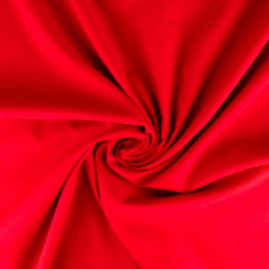 Röd lätt semi transparent voile tyg i bomull (bild 1 av 6)
