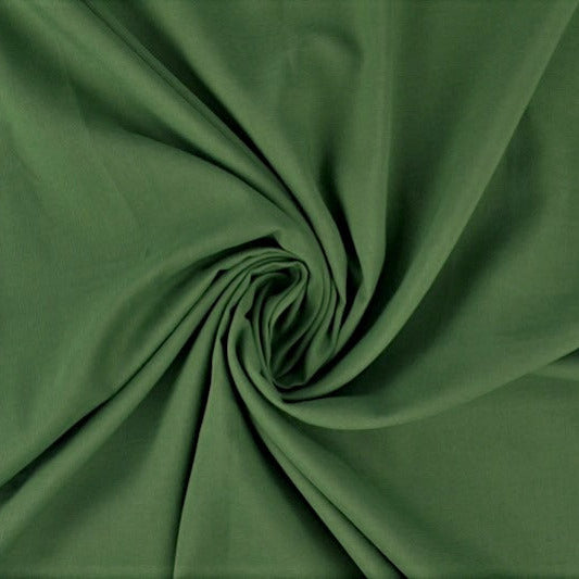 Mörkgrön lätt semi transparent voile tyg i bomull (bild 1 av 6)
