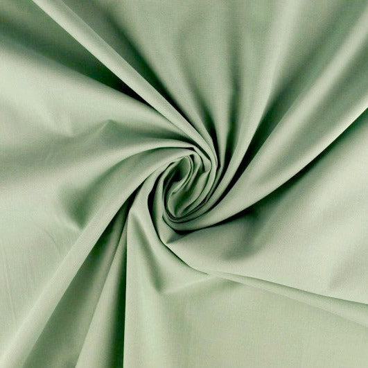 Vintage grön lätt semi transparent voile tyg i bomull (bild 1 av 6)
