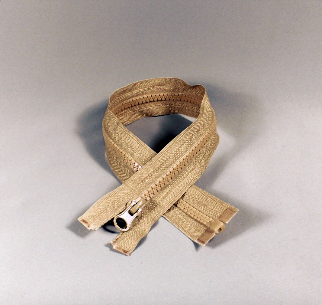 Beige dragkedja delbar 5 mm (bild 1 av 4)