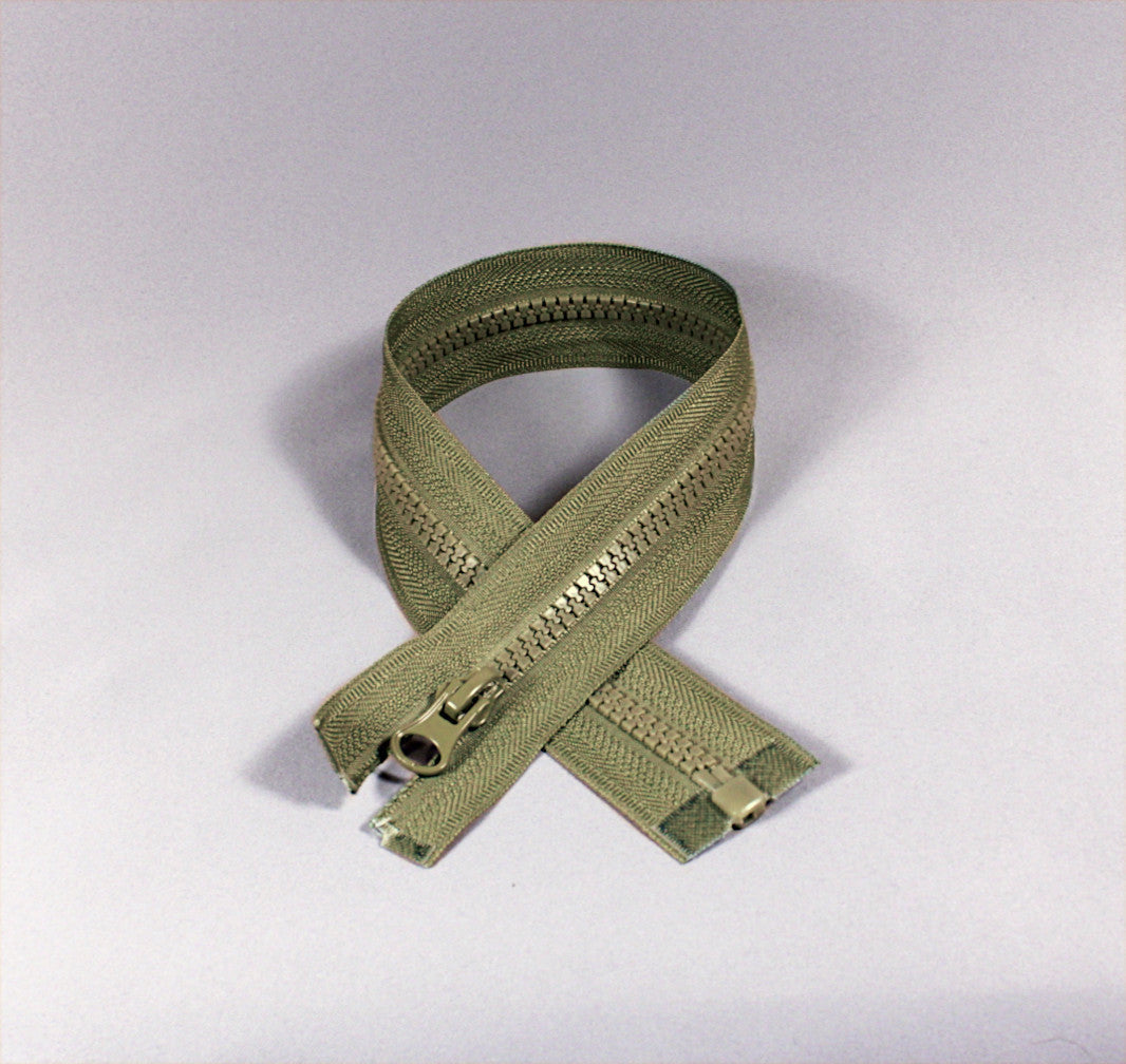 Khaki dragkedja delbar 5 mm (bild 1 av 4)